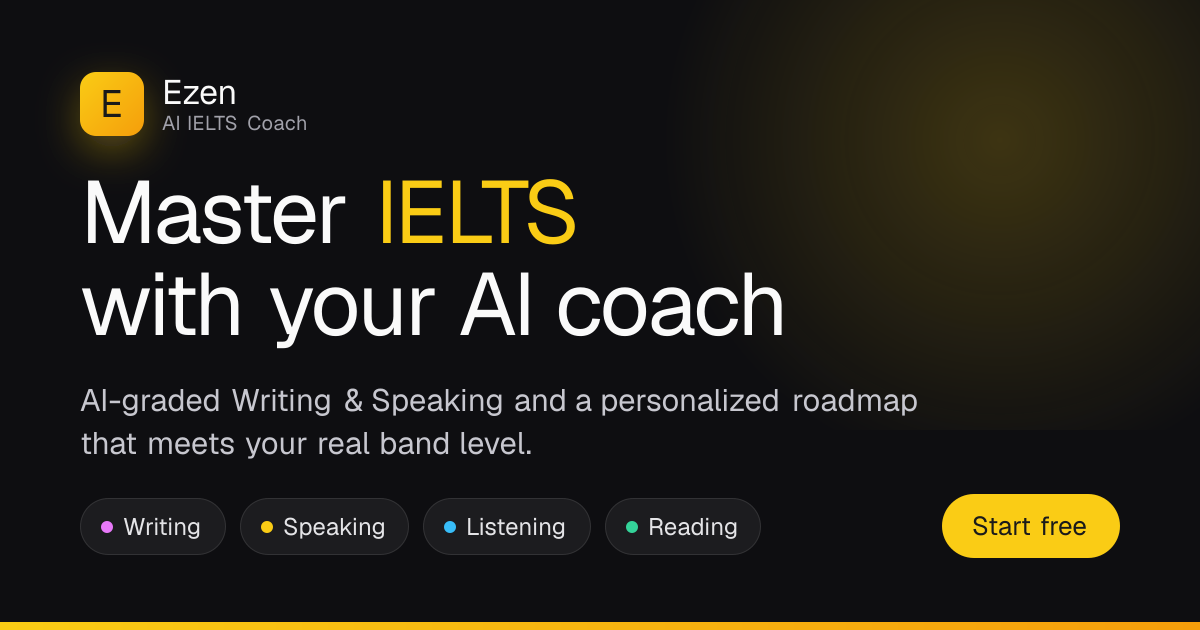 Ezen IELTS AI — Luyện IELTS hiệu quả với AI